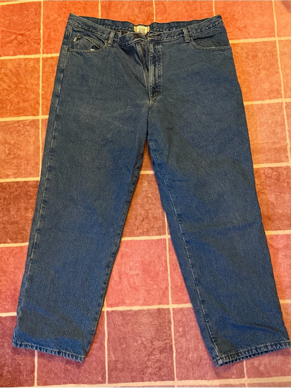 L.L. Bean Men's Navy Relaxed Straight Jeans